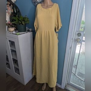 Talita Kume Elegant Yellow Maxi Dress